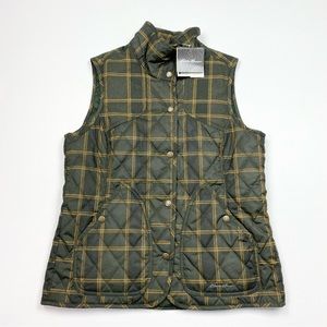 NEW! Women’s Eddie Bauer Full Zip Plaid Year Round Field Vest Jacket Size Medium
